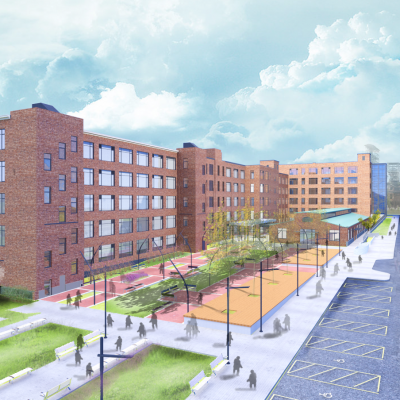 Ellis Commons South East Perspective 400x400 Ellis Commons Partners For Architecture